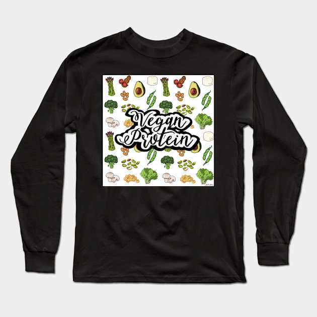 Vegan Protein Long Sleeve T-Shirt by NicoleHarvey